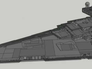 Lego Imperial Star Destroyer 3D Model
