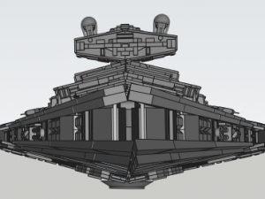 Lego Imperial Star Destroyer Model 3D