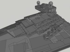 Lego Imperial Star Destroyer Model 3D