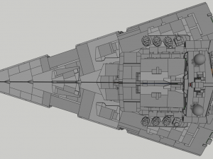 Lego Imperial Star Destroyer Model 3D