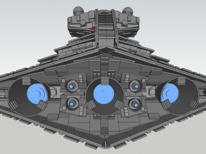 Lego Imperial Star Destroyer Model 3D