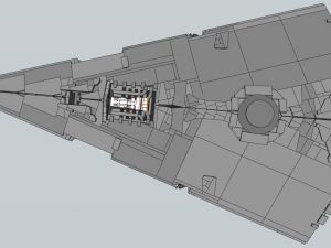 Lego Imperial Star Destroyer Model 3D