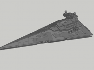 Lego Imperial Star Destroyer Model 3D