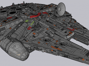 Lego Millenium Falcon UCS 3D Модель