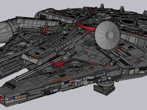 Lego Millenium Falcon UCS 3D Модель
