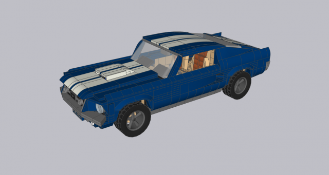 Lego Mustang 1967 V8 3D