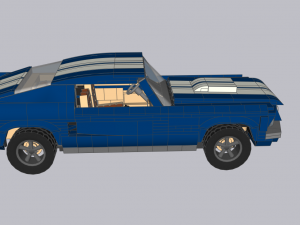 Lego Mustang 1967 V8 Model 3D