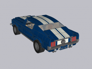 Lego Mustang 1967 V8 Model 3D