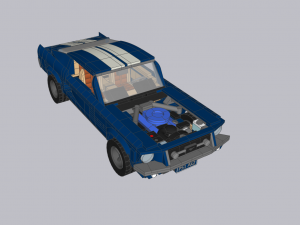 Lego Mustang 1967 V8 Model 3D