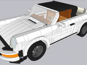 Lego Porche 911 Model 3D