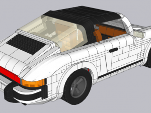 Lego Porche 911 Model 3D