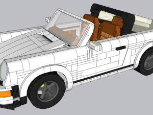 Lego Porche 911 Model 3D