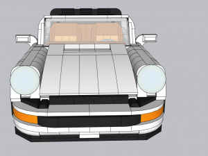 Lego Porche 911 Model 3D