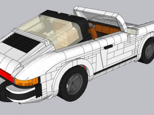 Lego Porche 911 3D Model