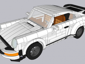 Lego Porche 911 Model 3D
