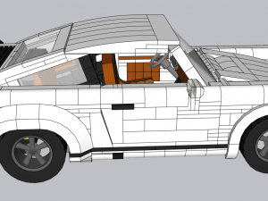 Lego Porche 911 Model 3D