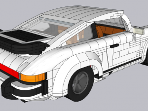 Lego Porche 911 Model 3D