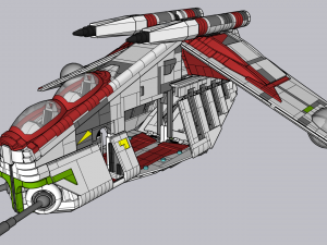 Lego Republic Gunship 3D Модель