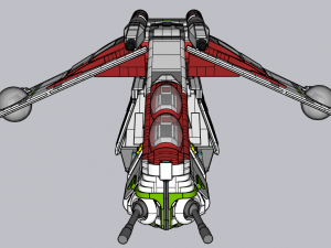 Lego Republic Gunship 3D Модель