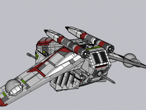 Lego Republic Gunship 3D Модель