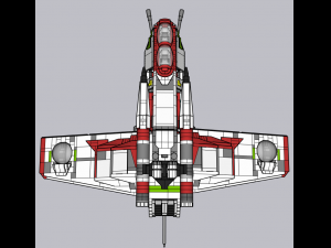 Lego Republic Gunship 3D Модель