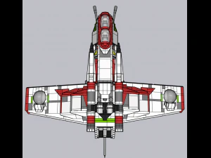 Lego Republic Gunship 3D Model