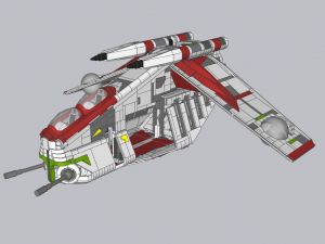 Lego Republic Gunship 3D Model