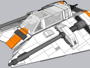 Lego Snowspeeder Modello 3D