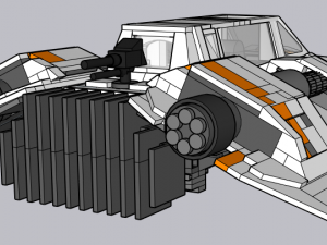 Lego Snowspeeder Modello 3D
