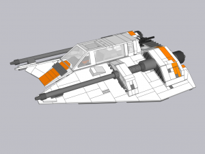 Lego Snowspeeder Model 3D