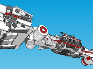 Lego Tantive IV Model 3D