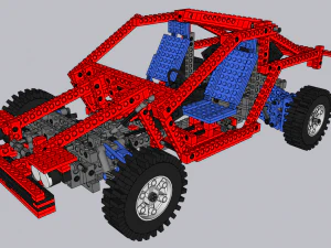 Lego Technic Car 3D Model