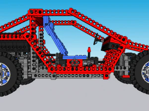 Lego Technic Car 3D Model