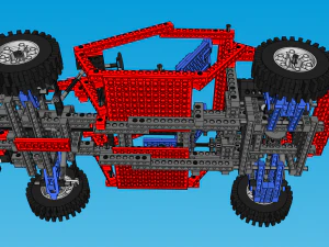Lego Technic Car 3D Model