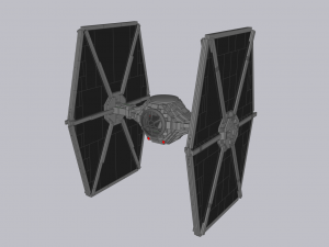 Lego Tie Fighter 3D Model