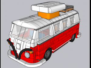 Lego Volkswagen 1960 Modèle 3D