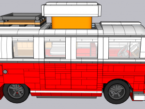 Lego Volkswagen 1960 Modèle 3D