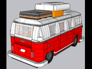 Lego Volkswagen 1960 Modèle 3D