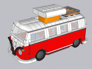 Lego Volkswagen 1960 Modèle 3D