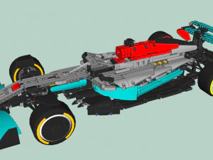 Lego F1 2022 Mercedes 3D Model