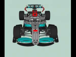 Lego F1 2022 Mercedes 3D Model