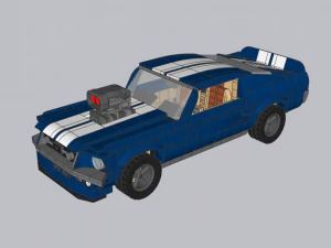 लेगो मस्टैंग 1967 स्पोर्ट 3D मॉडल