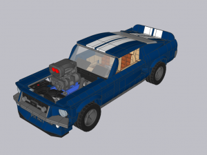 Lego Mustang 1967 Sport 3D Model