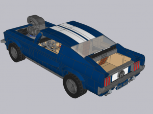 Lego Mustang 1967 Sport 3D Model