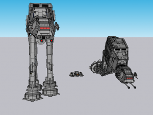 Lego AT-AT UCS 3D Модель