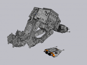 Lego AT-AT UCS 3D Модель