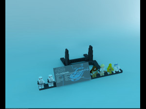 Lego Luke Speeder UCS Model 3D