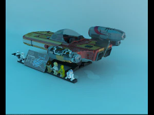 Lego Luke Speeder UCS 3D Model