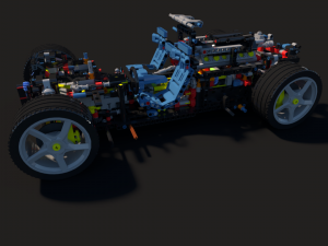Lego Ferrari Daytona Sp3 3D Model