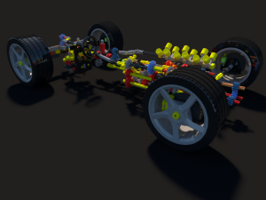 Lego Ferrari Daytona Sp3 3D Model